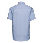 135g 70/30CP Mens Easy-Care Oxford Shirt Short Sleeve - JSHA933-oxford-blue-back