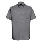 135g 70/30CP Mens Easy-Care Oxford Shirt Short Sleeve - JSHA933-silver