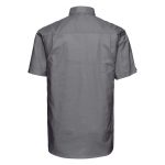 135g 70/30CP Mens Easy-Care Oxford Shirt Short Sleeve - JSHA933-silver-back