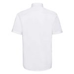 135g 70/30CP Mens Easy-Care Oxford Shirt Short Sleeve - JSHA933-white-back