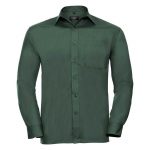 110g 65/35 PC Easy Care Poplin Shirt Long-Sleeve - JSHA934-bottle-green