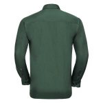 110g 65/35 PC Easy Care Poplin Shirt Long-Sleeve - JSHA934-bottle-green-back