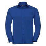110g 65/35 PC Easy Care Poplin Shirt Long-Sleeve - JSHA934-bright-royal