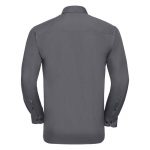 110g 65/35 PC Easy Care Poplin Shirt Long-Sleeve - JSHA934-convoy-grey-back