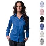 135g 70/30 CP Ladies Easy-Care Oxford Blouse Long Sleeve - JSHL932