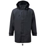 'Flex' Stretch PU Tricot Waterproof Jacket -OJAA220-navy