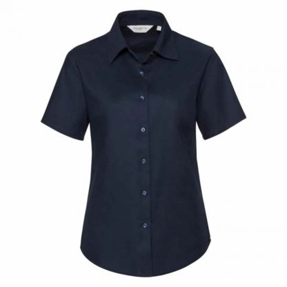 130g 70/30 CP Ladies Easy-Care Oxford Blouse Short Sleeve - Image 5