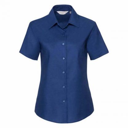 130g 70/30 CP Ladies Easy-Care Oxford Blouse Short Sleeve - Image 7