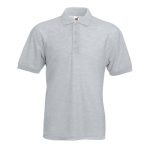 180gsm 65/35 PC Basic Polo - SPA-heather-grey