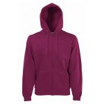 280g 70/30 CP Hooded Sweat Premium Jacket - SSHZA-burgundy