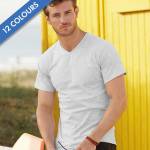 165g 100% Cotton, Belcoro® Valueweight V-neck T Short Sleeve - STVNA