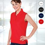 Ladies Sleeveless PC Pique Polo TPL02