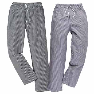 190g 100% Cotton 'Bromley' Regular Length Chefs Trousers - WCTRA079