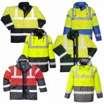 190g Hi-Vis Contrast Traffic Waterproof Jacket WJAA466 - main