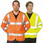 125g 100% Polyester Hi-Vis Long Sleeve Vest - WWCLA473