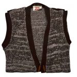 100% Acrylic Marl Waist Coat 2 Toggle Sleeveless - VCAA80-brown