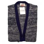 100% Acrylic Marl Waist Coat 2 Toggle Sleeveless - VCAA80-navy