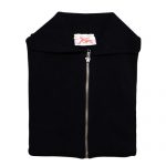 Jumper with Front Zip and Collar VJUA16-black