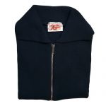 Jumper with Front Zip and Collar VJUA16-navy