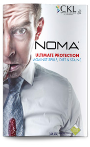 Noma ULTIMATE PROTECTION AGAINST SPILLS, DIRT & STAINS available only from CKL