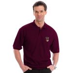 210g 50/50 PC Mid-Weight Bell Baxter Pique Polo - TPA02-sweat-burgundy