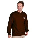 300g 70/30 CP Premium Hi-Spec Set-In Bell Baxter Crew SweatshirtTSA01-sweat-brown