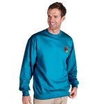 300g 70/30 CP Premium Hi-Spec Set-In Bell Baxter Crew SweatshirtTSA01-sweat-electric-blue