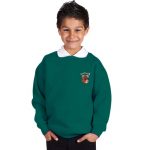 300g 70/30 CP Kids Premium Hi-Spec Set-In Bell Baxter Crew Sweatshirt - TSK01-sweat-forest