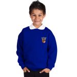 300g 70/30 CP Kids Premium Hi-Spec Set-In Bell Baxter Crew Sweatshirt - TSK01-sweat-royal