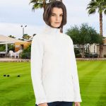 180gsm Ladies Middleweight Fleece Lined Bowling Jacket - BA656FBOWLS
