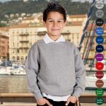 Kids Premium Hi-Spec Set-In Crew Sweatshirt TSK01