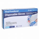 Powdered Vinyl Disposable Glove - A900BLU_1