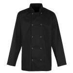 Value Chefs Jacket Unisex Long Sleeve - CCJ2-Black