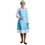 Disposable PE Bib Apron - D300BLU