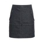 Jeans Stitch Denim Waist Apron - pr125_black-denim