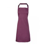 Colours Collection Bib Apron - pr150-aubergine