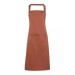 Colours Bib Apron with Pocket - pr154-chestnut