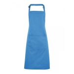 Colours Bib Apron with Pocket - pr154-sapphire