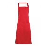 Colours Bib Apron with Pocket - pr154-strawberry-red