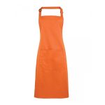 Colours Bib Apron with Pocket - pr154-terracotta