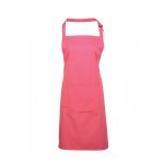 Colours Bib Apron with Pocket - pr154_fuchsia_1
