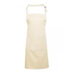 Colours Bib Apron with Pocket - pr154_natural