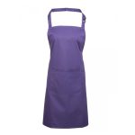 Colours Bib Apron with Pocket - pr154_purple