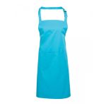 Colours Bib Apron with Pocket - pr154_turquoise