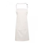 Colours Bib Apron with Pocket - pr154_white