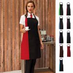 Contrast Bib Apron - pr162_black_red_2_3