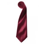 Colours Satin Tie - pr750-burgundy