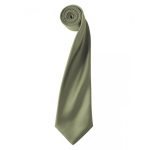 Colours Satin Tie - pr750-olive