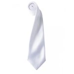 Colours Satin Tie - pr750-white