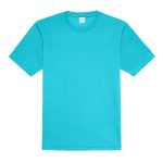 JUST COOL Polyester Cool T - JC001-HAWAIIAN-BLUE-(FLAT)